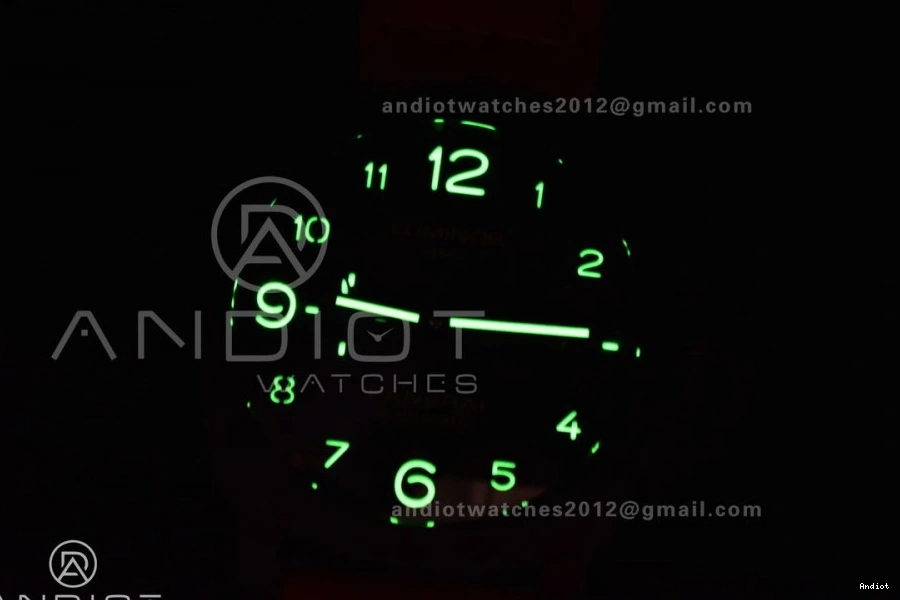 Real Asso Clone O PAM441 Brown Ceramic on SBF Strap Best Edition 1:1 P.9001 Super 0316